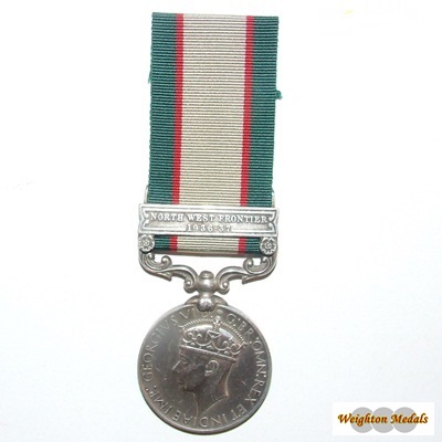 I.G.S.M. - North West Frontier 1937-39 - Sepoy Didar Singh